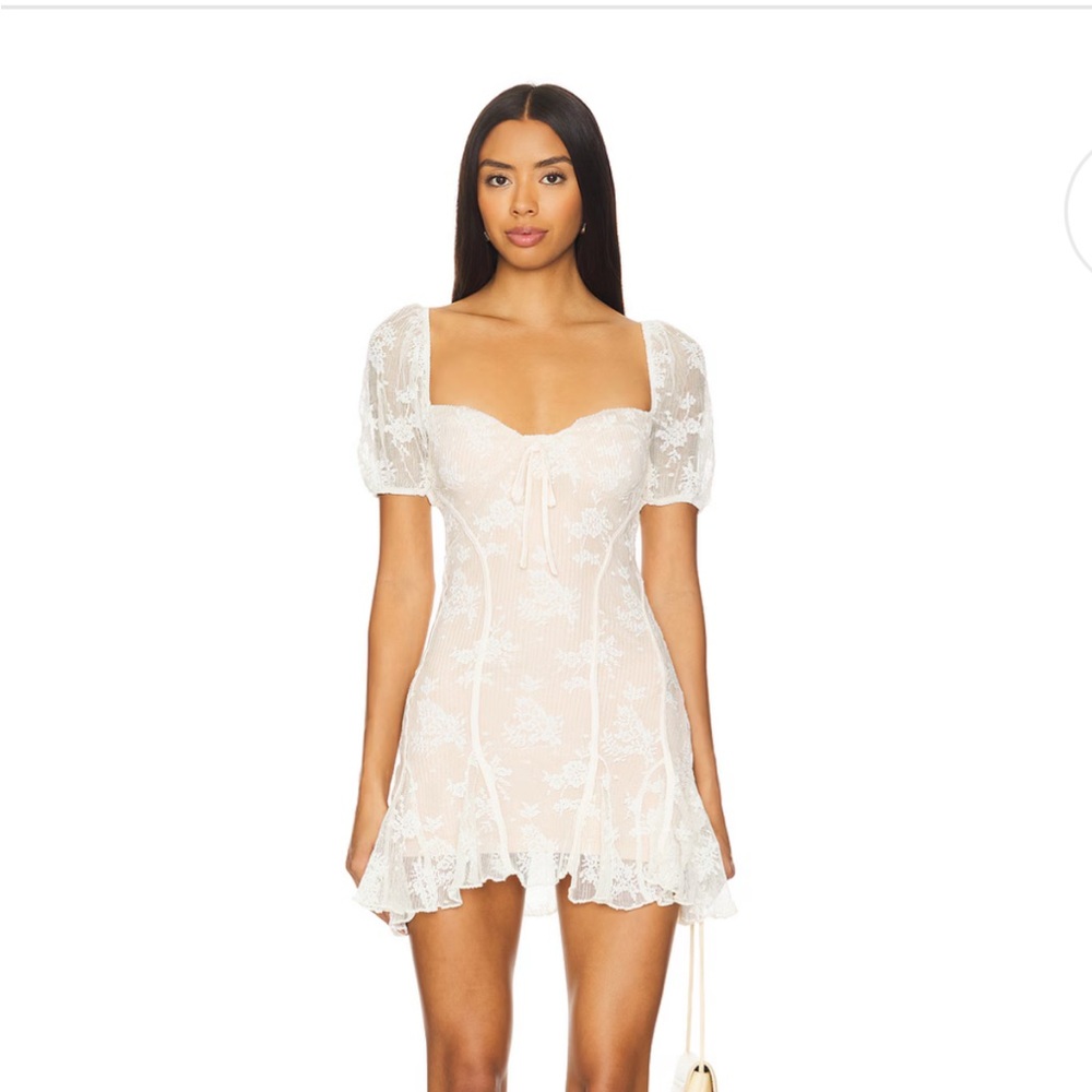 More to Come Caroline Mini Dress in Cream